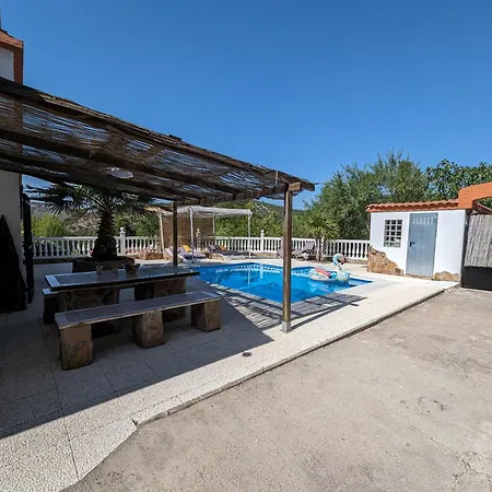 Ruhiges Landliches Ferienhaus 6 Personen Privat Pool Wandern El Gollizno Route בית נופש
